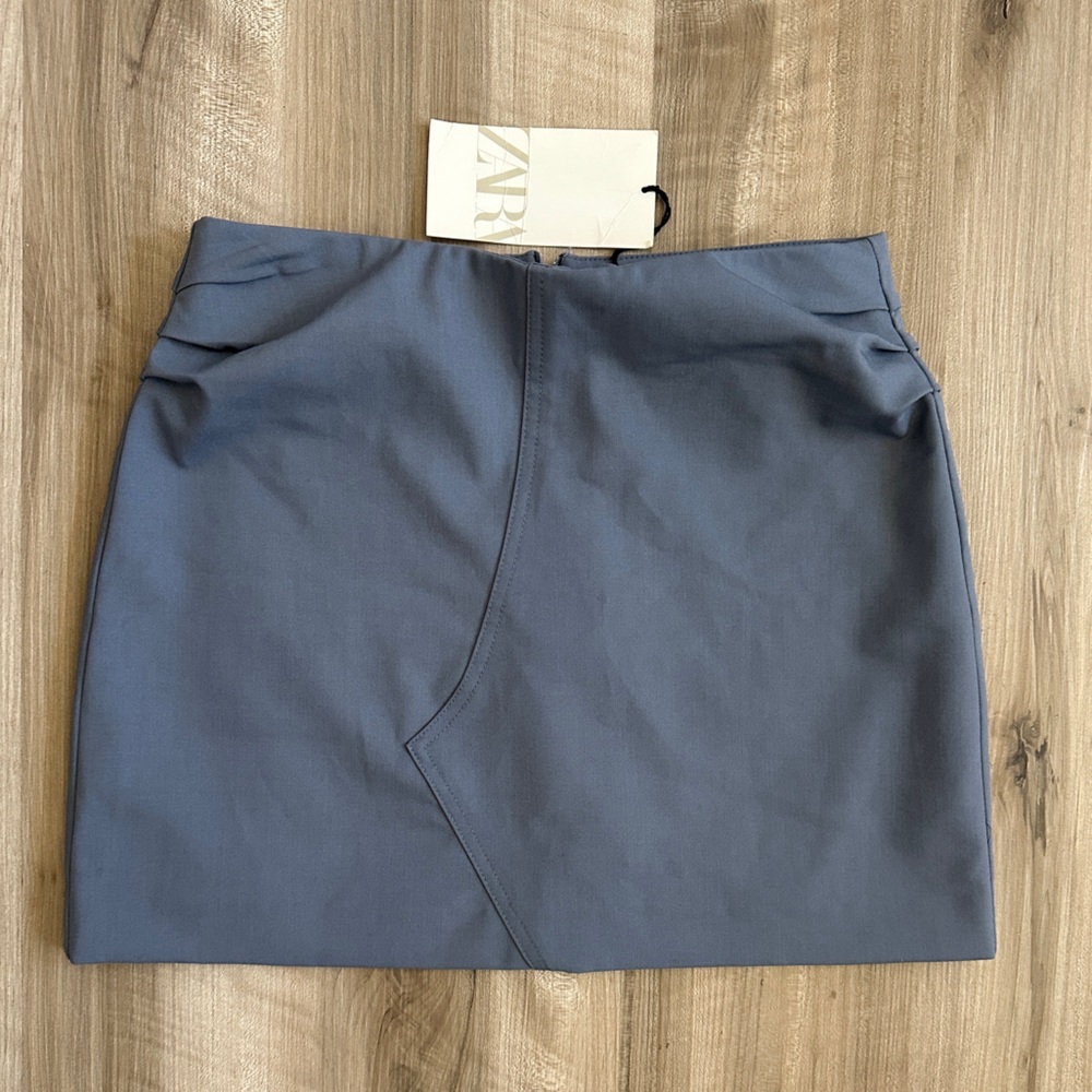 NWT Zara Blue Mini Skirt